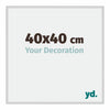 New York Aluminium Cadre Photo 40x40cm Argent Mat De Face Mesure | Yourdecoration.fr