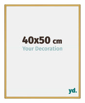 New York Aluminium Cadre Photo 40x50cm Or Brillant De Face Mesure | Yourdecoration.fr