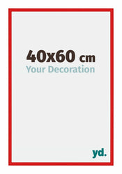 New York Aluminium Cadre Photo 40x60cm Rouge Ferrari De Face Mesure | Yourdecoration.fr