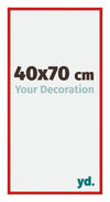 New York Aluminium Cadre Photo 40x70cm Rouge Ferrari De Face Mesure | Yourdecoration.fr