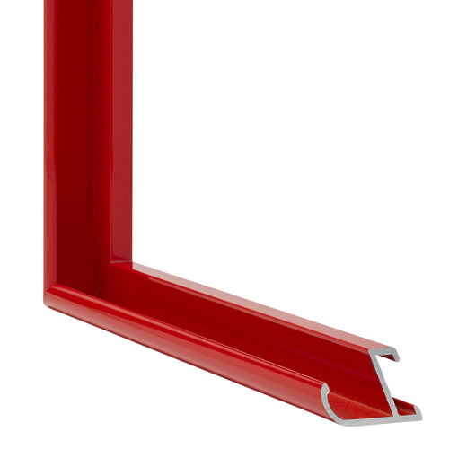 New York Aluminium Cadre Photo 42x59 4cm A2 Rouge Ferrari Detail Intersection | Yourdecoration.fr
