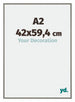 New York Aluminium Cadre Photo 42x59 4cm A2 Structure Mercury De Face Mesure | Yourdecoration.fr