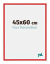 New York Aluminium Cadre Photo 45x60cm Rouge Ferrari De Face Mesure | Yourdecoration.fr