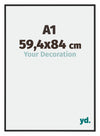 New York Aluminium Cadre Photo 59 4x84cm A1 Noir Mat De Face Mesure | Yourdecoration.fr