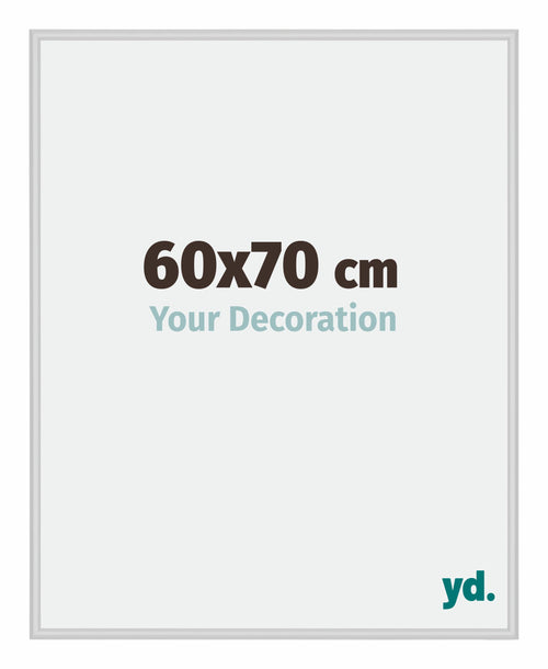 New York Aluminium Cadre Photo 60x70cm Argent Mat De Face Mesure | Yourdecoration.fr