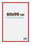 New York Aluminium Cadre Photo 60x90cm Rouge Ferrari De Face Mesure | Yourdecoration.fr