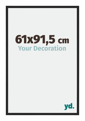 New York Aluminium Cadre Photo 61x91 5cm Noir Mat De Face Mesure | Yourdecoration.fr