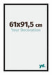 New York Aluminium Cadre Photo 61x91 5cm Noir Mat De Face Mesure | Yourdecoration.fr
