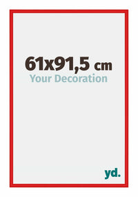 New York Aluminium Cadre Photo 61x91 5cm Rouge Ferrari De Face Mesure | Yourdecoration.fr