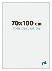 New York Aluminium Cadre Photo 70x100cm Argent Mat De Face Mesure | Yourdecoration.fr