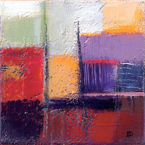 PGM BED 12 Bea Danckaert Violet Statics I Affiche Art 40x40cm | Yourdecoration.fr