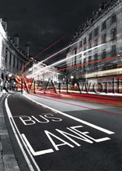 PGM BJA 07 Jean Jacques Bernier Bus Lane Affiche Art 50x70cm | Yourdecoration.fr