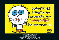 PGM GT 102 Todd Goldman Sometimes I like to run Affiche Art 91x61cm | Yourdecoration.fr