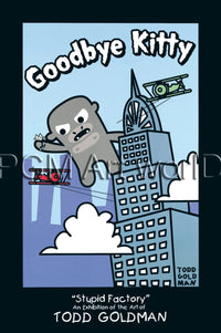 PGM GT 112 Todd Goldman Goodbye Kitty King Kong Affiche Art 61x91cm | Yourdecoration.fr