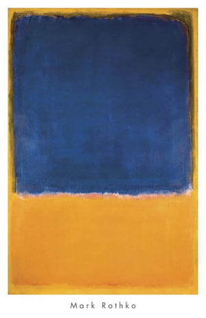 PGM MKR 466 Mark Rothko Untitled 1950 Blue Yellow Affiche Art 658x1015cm | Yourdecoration.fr