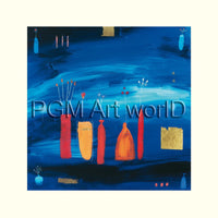 PGM PES 80 Samantha Payne Blue Remembered I Affiche Art 40x40cm | Yourdecoration.fr