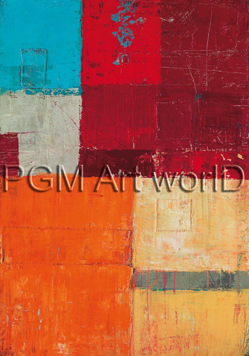 PGM RAB 20 Ralf Bohnenkamp Colored Composition II Affiche Art 70x100cm | Yourdecoration.fr