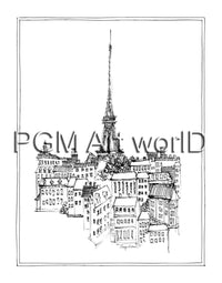 PGM TNA 42 Avery Tillmon Eiffel Tower Affiche Art 28x35cm | Yourdecoration.fr