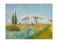 PGM VV 91 Vincent Van Gogh Die Zugbrucke Affiche Art 80x60cm | Yourdecoration.fr