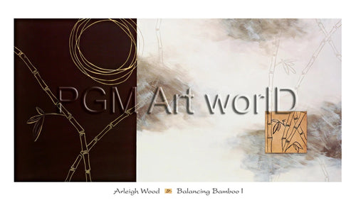 PGM WAH 100 Arleigh Wood Balancing Bamboo I Affiche Art 99x56cm | Yourdecoration.fr