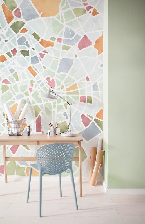 Papier Paint City Map 150x250cm Komar FLX3 063 Interieur | Yourdecoration.fr