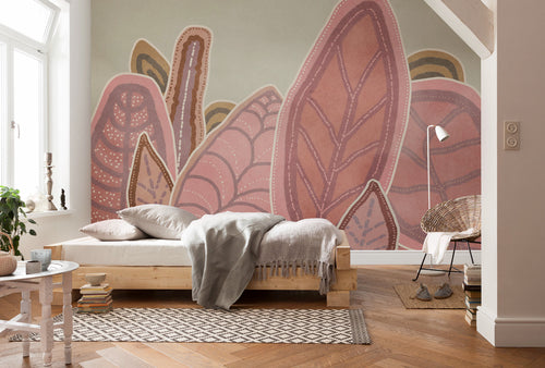 Papier Paint Papunya Leafs 350x250cm FLX7 024 Interieur | Yourdecoration.fr