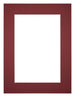 Passe Partout 18x24cm Carton Vin Rouge Bord 5cm Droit De Face | Yourdecoration.fr
