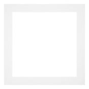 Passe Partout 20x20cm Carton Blanc Bord 4cm Droit De Face | Yourdecoration.fr