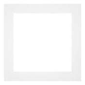 Passe Partout 20x20cm Carton Blanc Bord 5cm Droit De Face | Yourdecoration.fr