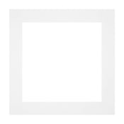 Passe Partout 20x20cm Carton Blanc Bord Droit De Face | Yourdecoration.fr