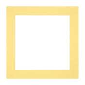 Passe Partout 20x20cm Carton Jaune Bord Droit De Face | Yourdecoration.fr