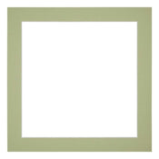 Passe Partout 20x20cm Carton Vert Menthe Bord 4cm Droit De Face | Yourdecoration.fr
