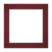 Passe Partout 20x20cm Carton Vin Rouge Bord Droit De Face | Yourdecoration.fr