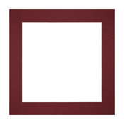 Passe Partout 20x20cm Carton Vin Rouge Bord Droit De Face | Yourdecoration.fr