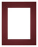 Passe Partout 20x25cm Carton Vin Rouge Bord Droit De Face | Yourdecoration.fr