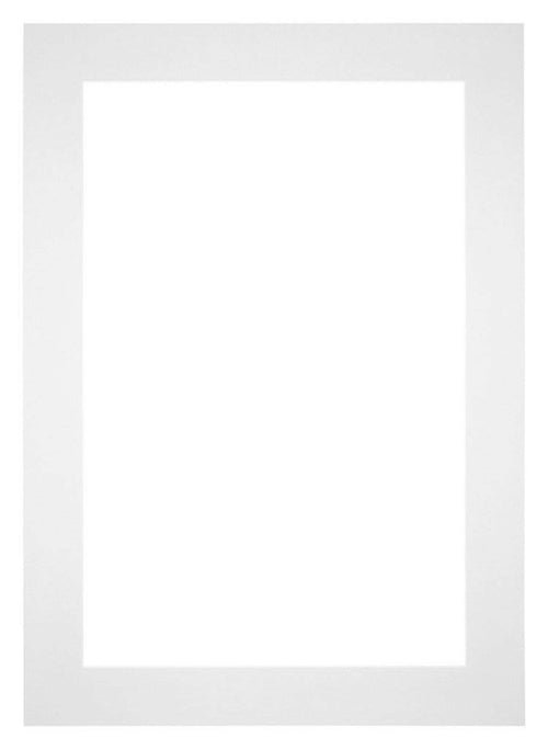 Passe Partout 20x28cm Carton Blanc Bord 6cm Droit De Face | Yourdecoration.fr