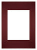 Passe Partout 20x28cm Carton Vin Rouge Bord Droit De Face | Yourdecoration.fr