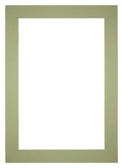 Passe Partout 21x29 7cm A4 Carton Vert Menthe Bord 6cm Droit De Face | Yourdecoration.fr