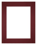 Passe Partout 24x30cm Carton Vin Rouge Bord 6cm Droit De Face | Yourdecoration.fr