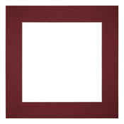 Passe Partout 25x25cm Carton Vin Rouge Bord 6cm Droit De Face | Yourdecoration.fr