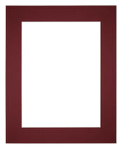 Passe Partout 25x30cm Carton Vin Rouge Bord 6cm Droit De Face | Yourdecoration.fr