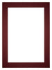 Passe Partout 25x35cm Carton Vin Rouge Bord 6cm Droit De Face | Yourdecoration.fr