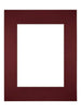 Passe Partout 28x35cm Carton Vin Rouge Bord Droit De Face | Yourdecoration.fr