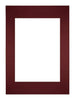 Passe Partout 29 7x42cm A3 A4 Carton Vin Rouge Bord Droit De Face | Yourdecoration.fr