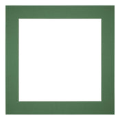 Passe Partout 30x30cm Carton Vert Foret Bord 5cm Droit De Face | Yourdecoration.fr