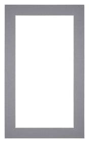 Passe Partout 30x50cm Carton Gris Bord 4cm Droit De Face | Yourdecoration.fr