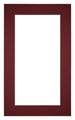 Passe Partout 30x50cm Carton Vin Rouge Bord 5cm Droit De Face | Yourdecoration.fr