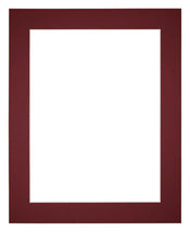 Passe Partout 35x45cm Carton Vin Rouge Bord 5cm Droit De Face | Yourdecoration.fr
