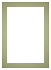 Passe Partout 35x50cm Carton Vert Menthe Bord 5cm Droit De Face | Yourdecoration.fr