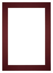 Passe Partout 35x50cm Carton Vin Rouge Bord 6cm Droit De Face | Yourdecoration.fr